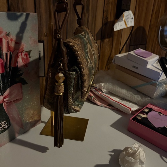 Rafe Brown and Green Crossbody Bag - Picture 2 of 14